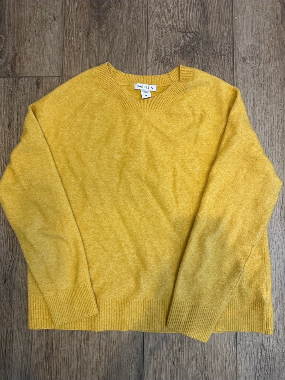 Athleta Women Golden Yellow Crewneck Sweater - M